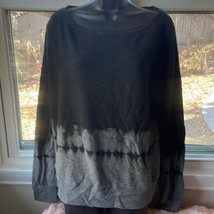 Sundry black and charcoal, gray tie-dye shirt